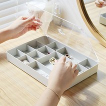 투명 1단 쥬얼리진열대 보석함 악세사리 귀금속 목걸이보관함 자개함 디스플레이용