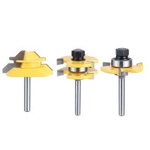 루터기 트리머 목공 지그 루타 루타기 3pcs 라우터 비트 1/4 '생크 캐비닛 도어 밀링 커터 목공 도구 키트, 한개옵션0