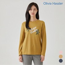 [올리비아하슬러] 물결7부프린팅티셔츠_OH0WTS201