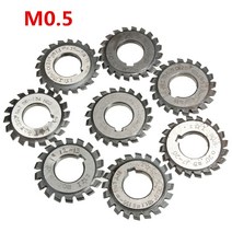 목공 트리머 보링기 모듈 0.5 PA20 도 보어 16mm #1-8 HSS 인벌 류트 밀링 커터 절삭 공구 고속 스틸, 05 6