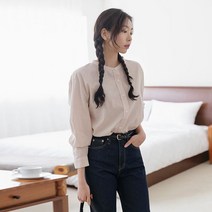 제이스타일 뷰이넨 헨리넥 체크 코튼 셔츠