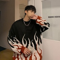 겨울스웨터 도모함 22 타입 남성 같은스타일 화염 자카드 1713YM27 P75 통제함 88 4996701797