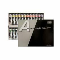 DSW671854알파)다용도 실버아크릴물감(24색/20ml) 유화물감 acrylicpaint 미술용품 아크릴물감세트