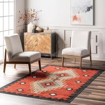 NuLOOM Imelda Aztec 세탁기 세탁 가능한 부분 러그 2.1m x 2.7m7피트 9 USA 미국