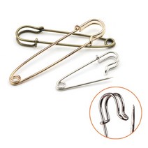 대형옷핀 2개입 일반 황동 골드 50 100mm F, 황동63mm, 2개