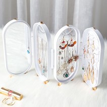 레트로 보석함 심플 반지 귀걸이 박스 미니 보관함 케이스 보석 빈티지 휴대용 주얼리 정리함 쥬얼리