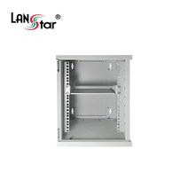 랜스타 LS-420HM 8U 강화유리 10인치 미니 허브랙 네트워크 장비 보관함 아이보리 420x300x312