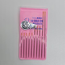 [신박한 잡화] 일제 10피스 손바늘세트 + 실끼우개 포함 바느질도구 부자재