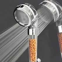 리빙이프 황토볼 수압상승 샤워기헤드, 1개