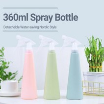 360ml 세련 된 물 Misters 인체 공학적 분무기 충격 방지 편안한 그립 휴대용 식물 꽃 안개 스프레이 병, 01 Green