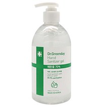 식약처인증 FDA승인 닥터그린데이 손 소독제 500ml 의약외품 에탄올 70%, 젤타입(펌프형)