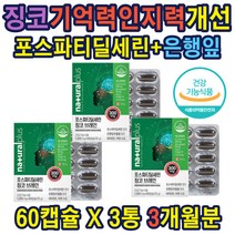 은행잎추출물 무첨가제 포스파티딜세린 두뇌영양공급 포스파티딜세린 은행잎추출물 기억력 인지력 개선 포스파티딜세린 노화된 인지력개선 피부보습 도움 가성비 선물 홈쇼핑 추천