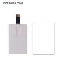 흰색 플라스틱 신용 카드/카드 사용자 정의 로고 비즈니스 디자인 Usb 플래시 드라이브 스틱 4GB 8GB 16GB, 01 white card_01 4GB