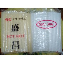 글루건심 성창 핫멜트 소형 1봉 약988g 지름7mm 길이20cm, 투명