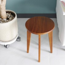 거실 소파 옆 빈공간 나무 미니 협탁 의자 현관스툴, 그레이