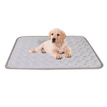 애견냉각매트 강아지 여름 쿨방석 통기성 pet dog bed for large dogs cama 냉매 파라 페로, 펫 쿨 패드 그레이, 50x40cm