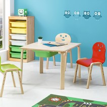 토리 원목 초등학생 수납책상 어린이 공부상 아동 테이블, 초등 정사각 수납책상 / 바구니 흰색