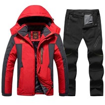 카브스키복 겨울 스키 정장 남성용 방풍 방수 스키복 스노우보드 세트 야외 양털 따뜻한 스키 재킷 바지 남성 플러스 사이즈