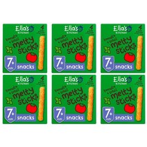 EllasKitchen 엘라스키친 토마토 바질 핑거푸드 스틱 스낵 7개월이상 6g 4개입 6팩