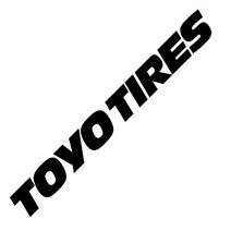 TOYO TIRES 토요타이어 데칼 튜닝 스티커, 1개, 블랙(소)