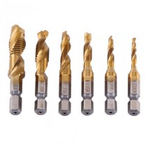 6pcs 육각 나사 나선형 나사 M3 M5 M6 M8 M10 미터법 복합 탭 드릴 비트 M, type1