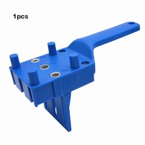 빠른 나무 doweling jig handheld pocket hole abs plastic jig system 6810mm 드릴 비트 구멍 펀처 for carpentry dowe, 1pcs 본체, 노란색