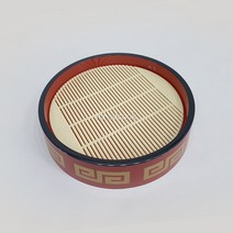 나비드쿡 한일칠기 모밀판 5종택1 사각모밀판 원형모밀판 자루소바 티크모밀판, 1조, 3345-원형자루소바