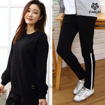 스타캣 루즈핏 맨투맨 운동복 요가복 필라테스복MT01AA1