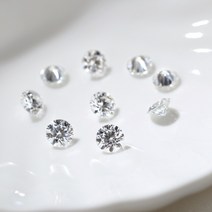 고급 세련 빛나는 루즈 6.5mm 화이트 D 컬러 라운드 브릴리언트 컷 모이사나이트 다이아몬드 보석 1 캐럿 제작 용