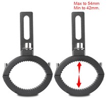 오토바이 포크 튜브 마운트 브래킷 42-54mm 수정된 헤드 라이트 스탠드 지지 고정 램프 홀더 액세서리, 02 2 PCS