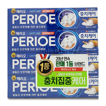 [제이원마켓] 페리오 캐비티케어 어드벤스드 충치케어치약 150g X 4개입, 150gX4개입, 2묶음