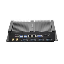 산업용 컴퓨터 PC 2rs232 포트 또는 4com nettop hdmi vga 씬 클라이언트 가장 저렴한 팬리스 미니 인텔 셀러론 1007u 1037u, 2g 램 32g SSD, 4com 1007u