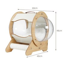 고양이호텔 강아지방음부스 아파트 캣타워 폴 워커 장 대형 티오 케이지 원목 놀이터 휠 미니 벽선반 트럴파크 럭셔리 휴대용 우주선 모양 고양이 침대 운반 손잡이가 있는 애완 동물 집, 1.style01