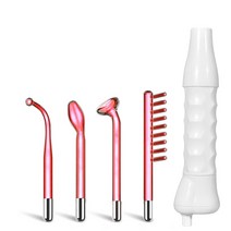 갈바닉 얼굴 고주파 피부 마사지기 초음파 가정용 홈케어 휴대용 고주파 장치 바이올렛 레이 페이셜 머신, 01 white box EU