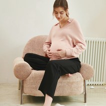 NBPFN0400 초기부터 만삭까지 맘스킨 스트레이트 밴딩팬츠 [세컨스킨]