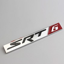 차꾸미기 카라반 캠핑카 트레일러 차량용 스티커 레이 바이크 금속 차체 장식 닷지 SRT8 로고 자동차 후면, 04 D