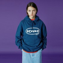 앤커버 오리지널 포밍 프린팅 후드-딥블루 - DEEP BLUE