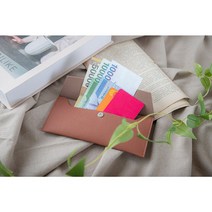 오브리즈 각인 프리미엄 가죽 용돈봉투 지갑형 상품권봉투 현금봉투 명절봉투, 토마토레드