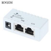 PoE 인젝터 스플리터 10100mbp 12v - 48v 패시브 poe 인젝터 스플리터 ip 카메라 용 벽 장착 어댑터 voip 전화 netwrok ap 장치 네트워킹, 없음