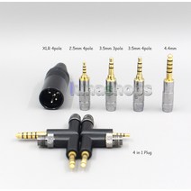Focal Clear Elex Elegia Stellia용 혼합 편조 케이블 듀얼 3.5mm 헤드폰 플러그 16 코어 실버 OCC OFC LN008258, [06] 4m, [03] 3.5mm 4 pole
