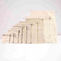 광목주머니 10종 면보 린넨 양파망 무지 제로웨이스트 파우치 더스트백, 12x15cm