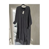 코스원피스 cos womens grey maxi dress with belt new with tags size xs/s