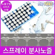 물 스프레이 분사 미스트 안개 포그 노즐 1box 50개, 분사노즐 0.2mm 50개