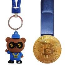 쇼미더머니 골프퍼터키퍼+비트코인볼마커 양면자석클립 골프용품 선물세트, 쇼미블루