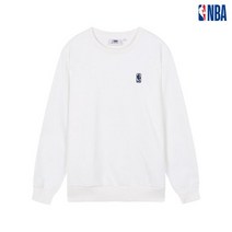 [빠른출고]/NBA 스몰로고 맨투맨 화이트