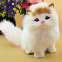 로봇애완동물 움직이는 고양이 어린이를 위한 새해 크리스마스 장난감 선물 전자 애완 동물 전기 대화형 로봇 야옹 플러시 애완동물 용품, [01] A