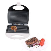 STK 가정용 파니니 그릴 햄버커 샌드위치 빵 아침 간편 조리 와플메이커 블랙 화이트