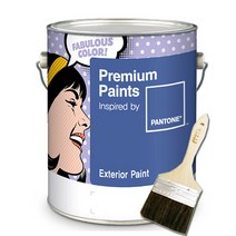 노루페인트 팬톤 수성 외부 페인트 콘크리트 철문 조색 무광 4L, Lemon Verbena(12-0742)