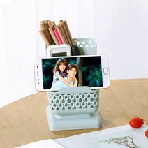 씨즌FARM 휴대폰거치대+3단펜꽂이 재택근무 책상정리 12x16cm B연필꽂이 펜홀더/연필꽂이