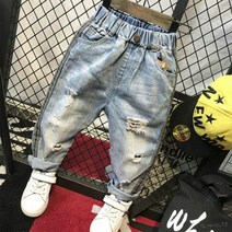 줄찢어진 밴딩 스타일 패션 청바지 aa708442 스타일리쉬 공용청바지